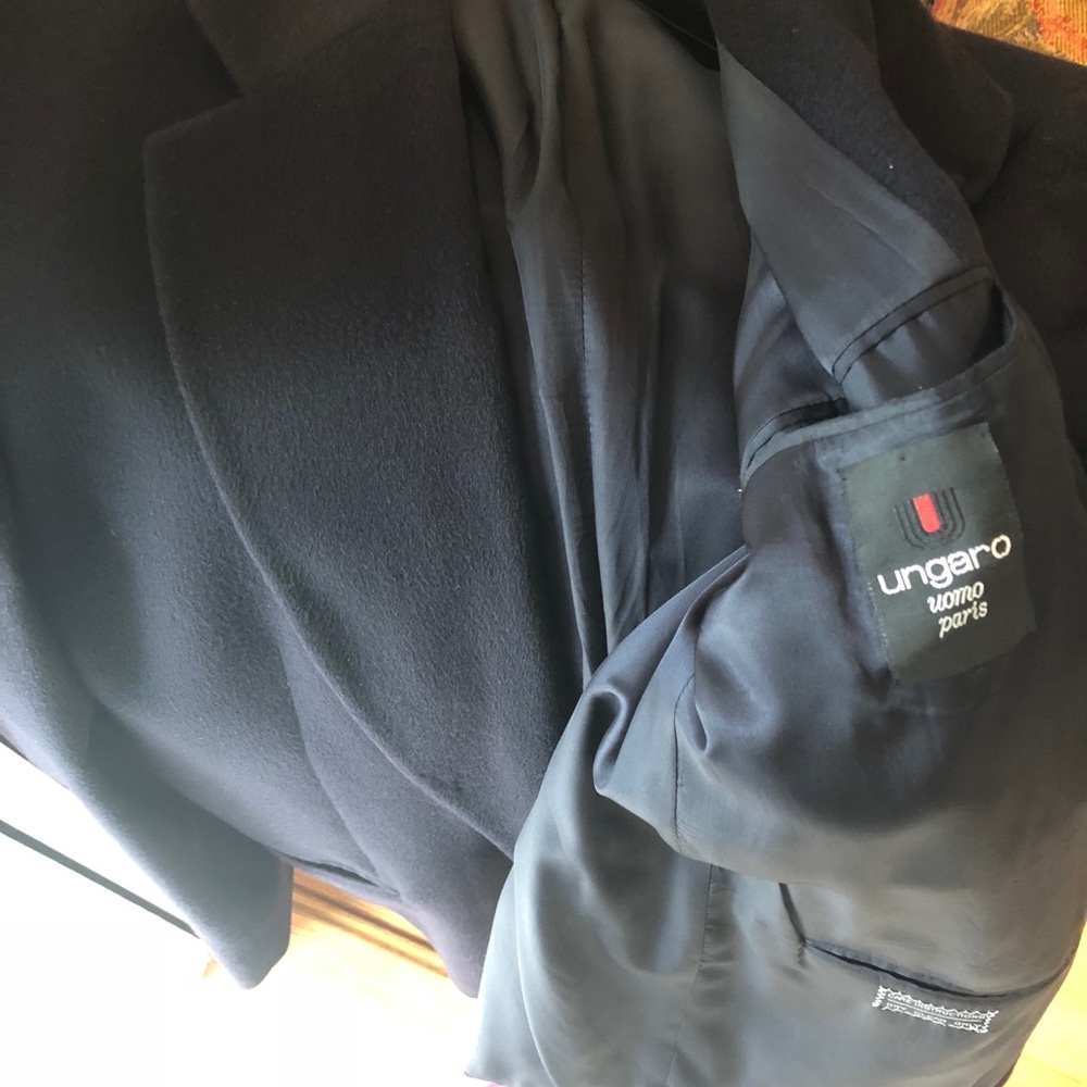 Authentic Ungaro cashmere black suit jacket